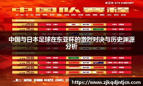 中国与日本足球在东亚杯的激烈对决与历史渊源分析